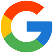 Iconic Google emblem on black background