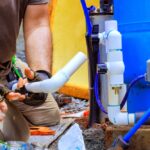 Plumber,Assembling,Connection,For,Water,Well,To,Household,Water,System